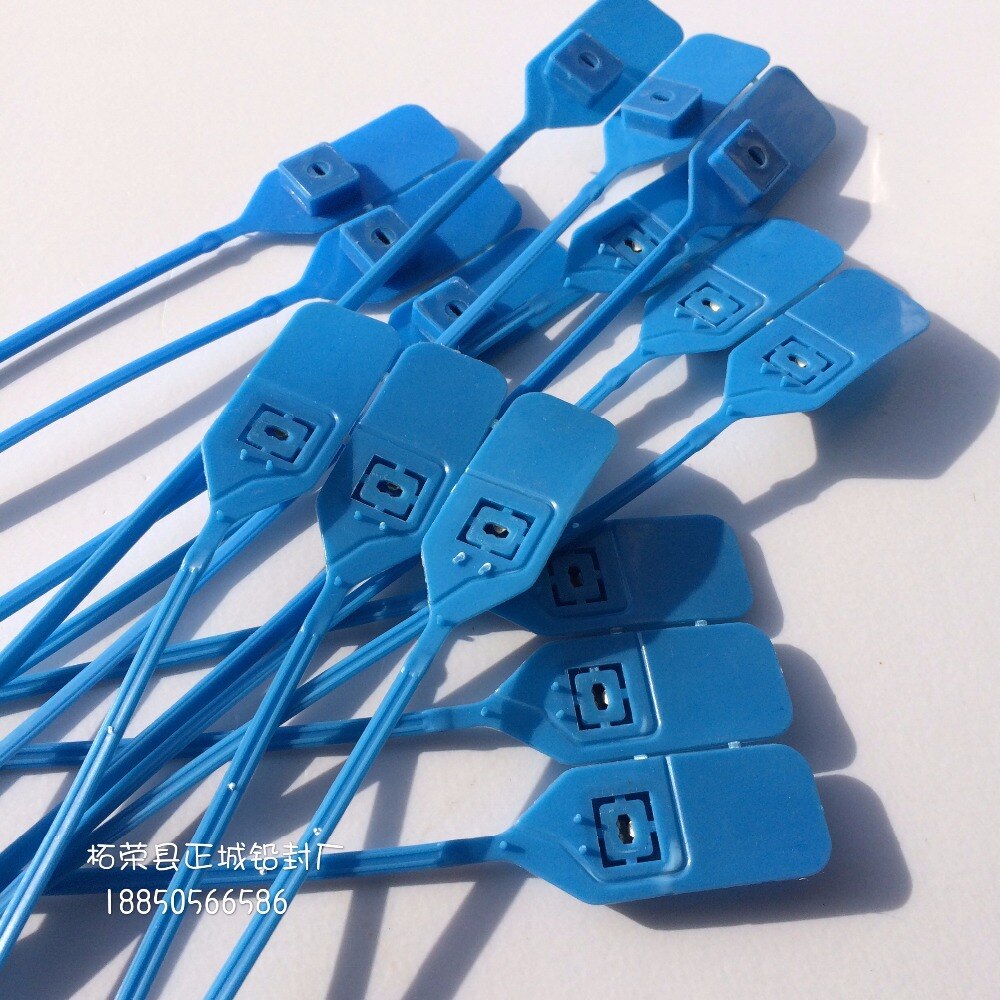 100pcs 380mm Security Plastic seals for sealing trucks,bank box,wareh