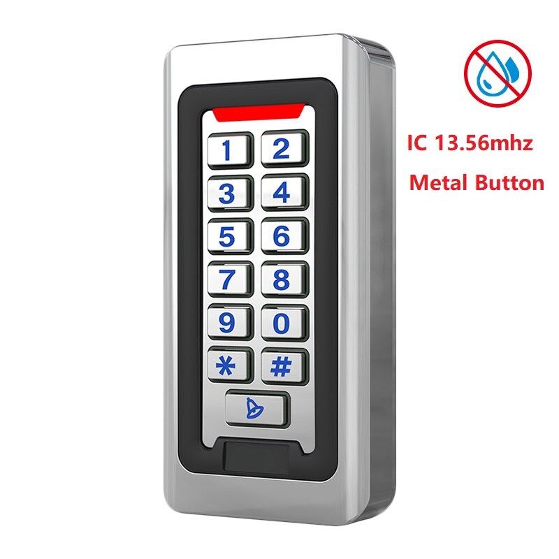 Metal standalone Access Control System Rfid Access Controller Wiegand 26 keypad S602EM: IC 13.56mhz