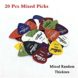 20/50 Stks/set Elektrische Gitaar Pick Akoestische Muziek Picks Plectrum 0.58/0.71/0.81/0.96/1.20 /1.50 Mm Dikte Gitaar Accessoires: 20Pcs Mixed