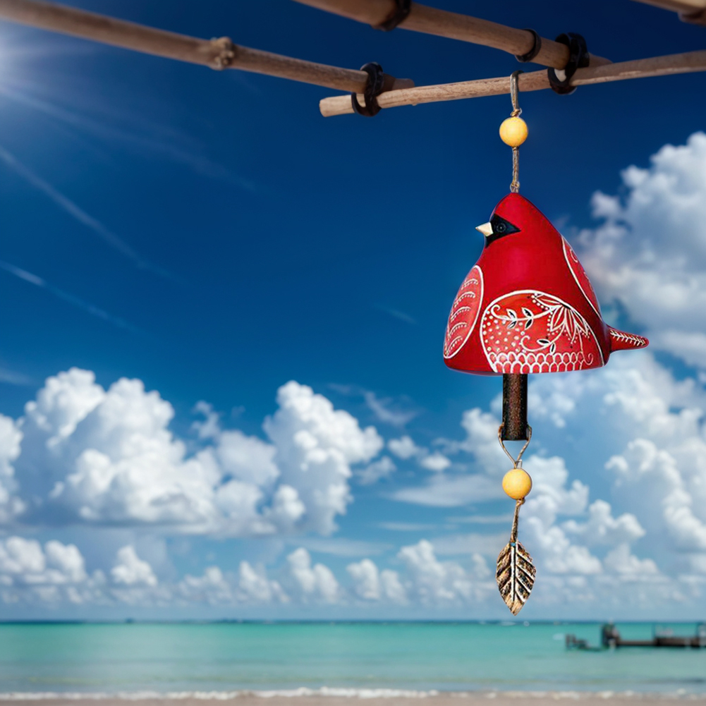 Ornamenti appesi carino uccello vento suoneria vento campana sospeso rustico vento suoneria per il regalo di inaugurazione della casa della porta della finestra della parete