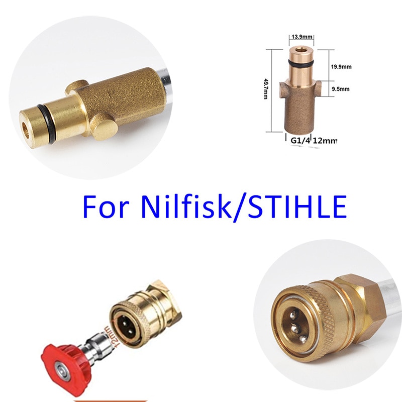 Hogedrukreiniger Met 5 Kleur Sproeiers & Roterende Turbo Nozzle, Voor Nilfisk/Stihl Kalm Husqvarna