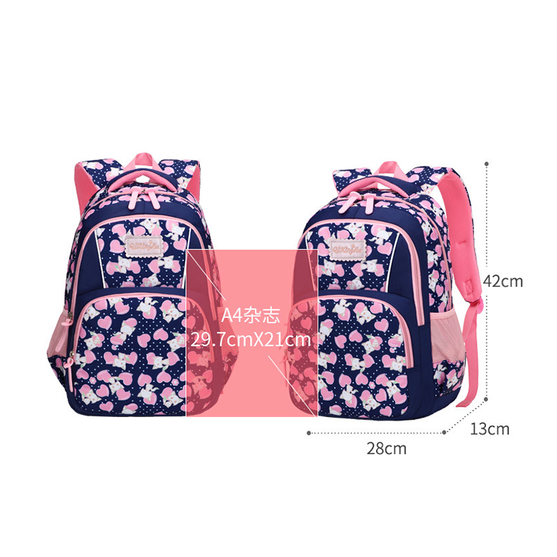 Enfants sacs d'école pour filles école primaire sac à dos enfant princesse impression cartable Oxford grand dessin animé 6-12 ans