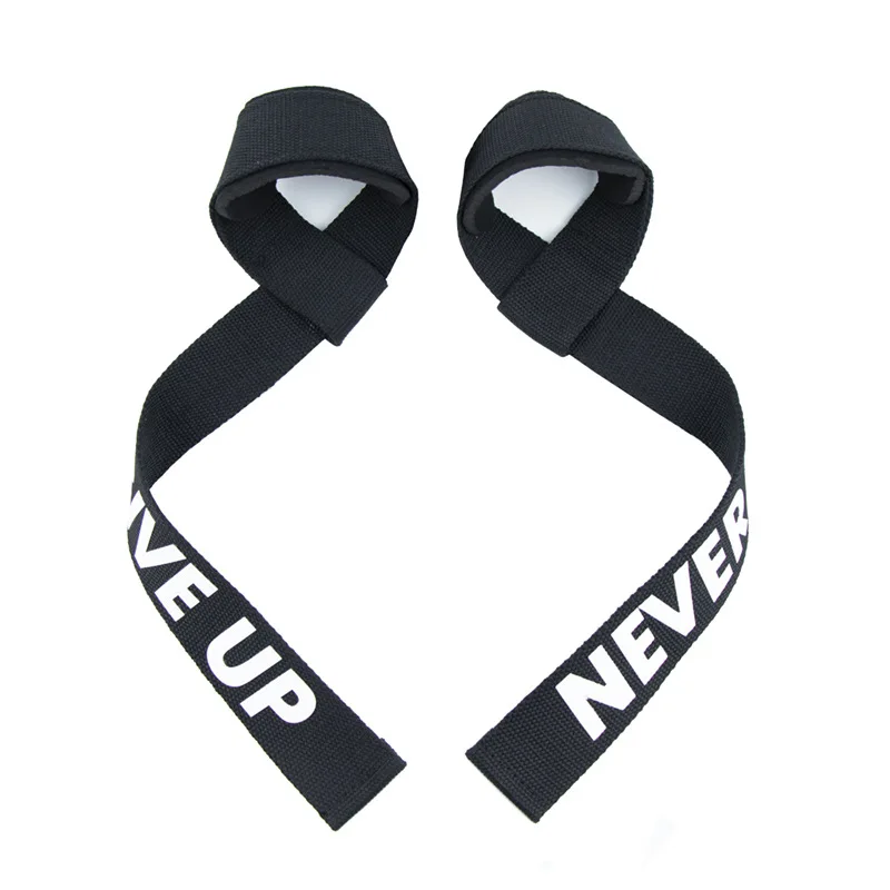 1 Pair Gym Sports Fitness Wrist Band Anti-slip Pull Up Weight Lifting Training Silicone Wrist Band Hard Pull Grip Power Strap: Blue