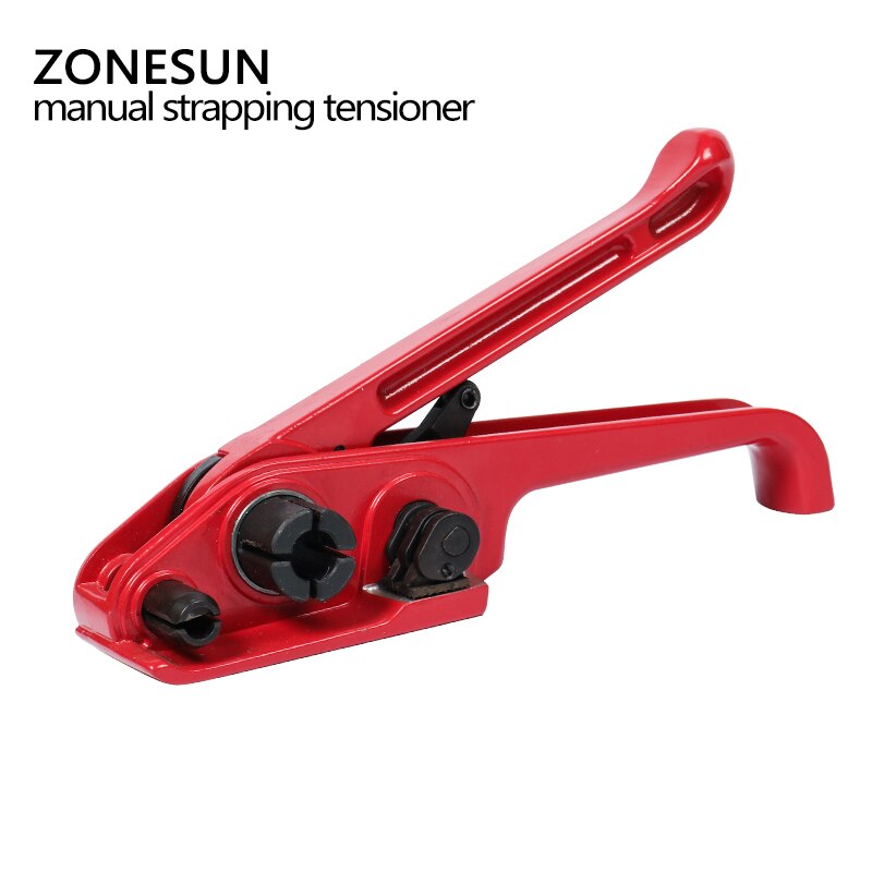 ZONESUN Handleiding PP/PET Strapping Machine 12-19mm Poly Strapping Spanner Flexibele Verpakking Bands Bindmachine Strapping tool