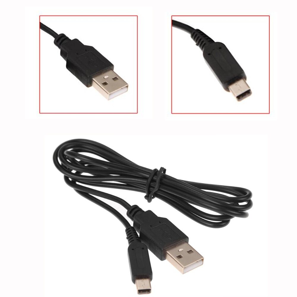 USB Power Cable Cord Charger Cables Game Data Sync Charge Charing For Nintendo 3DS NDSI Lithium Battery Gaming Accessory