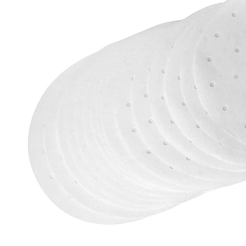 250 Runde Backpapier-Liner Für Airfryer & Dampfgarer - Perforiert, 28cm, Hitzebeständig Bis 430°F