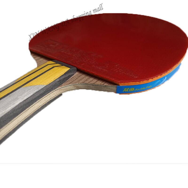 Originale finito racchetta doppio di pesce 6 stelle racchette da tennis tavolo racchetta sport 6ac attacco veloce con il ciclo di legno puro brufoli
