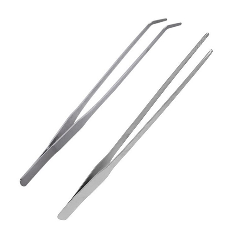 Multifonction Aquarium accessoires courbe Aquarium pince à épiler Aquarium plante crevettes récif pince à épiler poisson acier inoxydable réservoir nettoyant