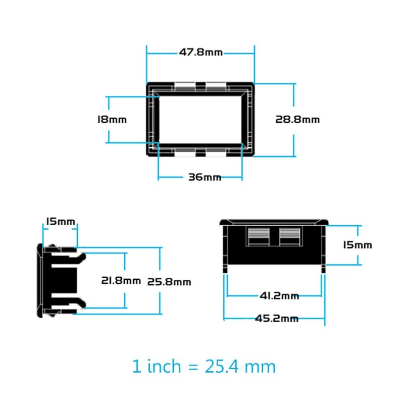 DC 0-5.0000mA (5mA) Digital Ammeter 5-digits Current Meter Panel Guage 0.36 inch
