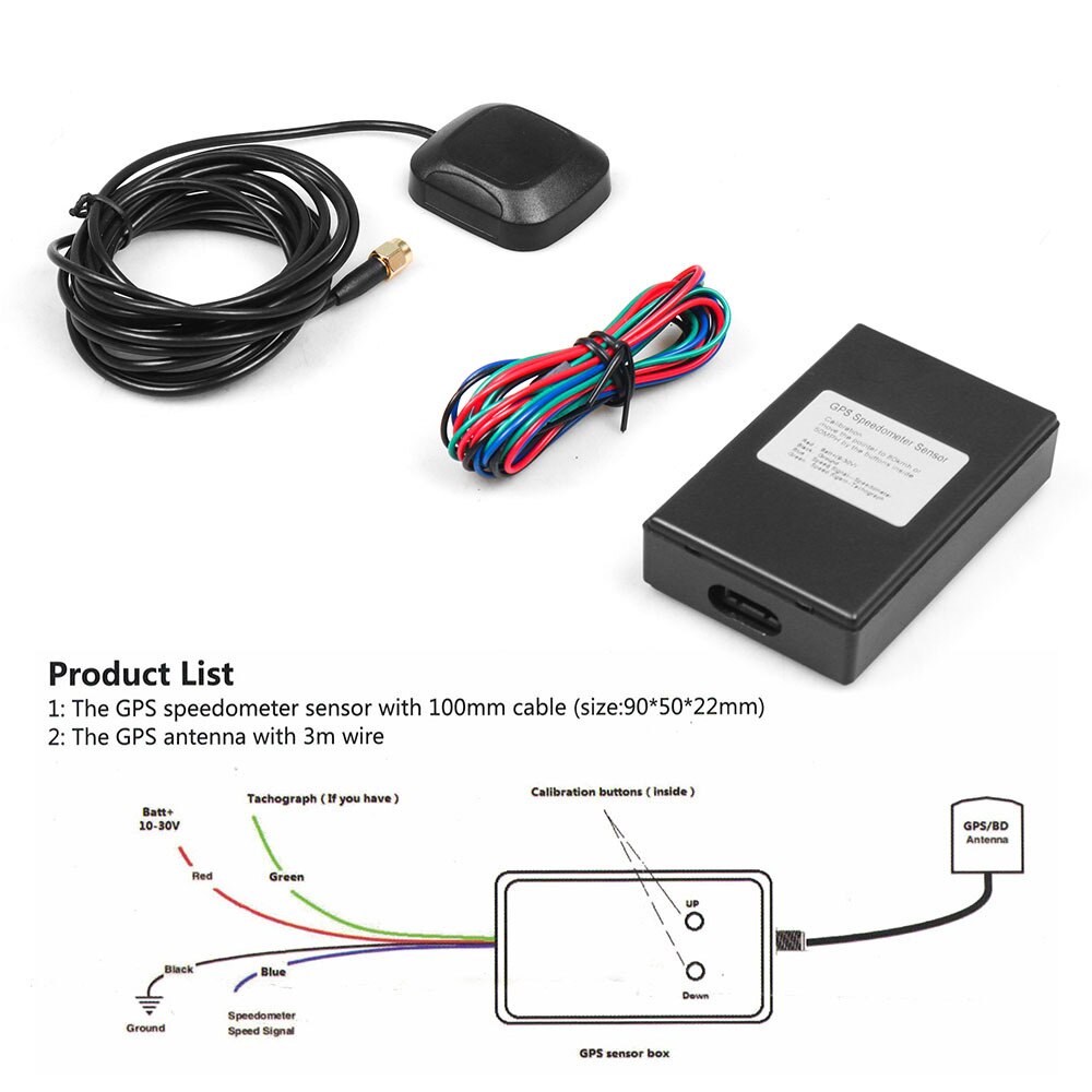 Auto Accessories GPS Speedometer Sensor Kit For Speedometer Gauges With User Manual