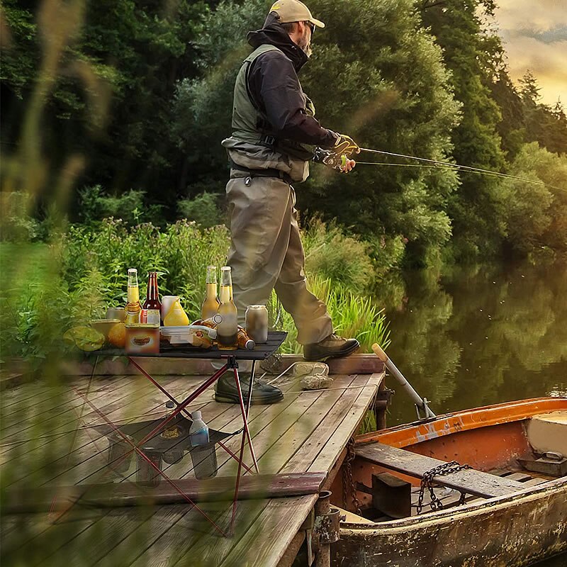 Foldable Table One Hard Top Lightweight, Collapsible, Portable, Outdoor Camping Table