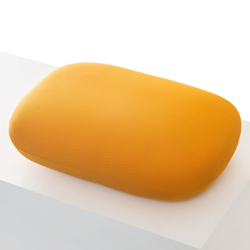 Almohada multifunción de espuma viscoelástica para el cuello, almohada de viaje suave de rebote lento para dormir, masaje de salud Cervical, almohadas para siesta: YELLOW