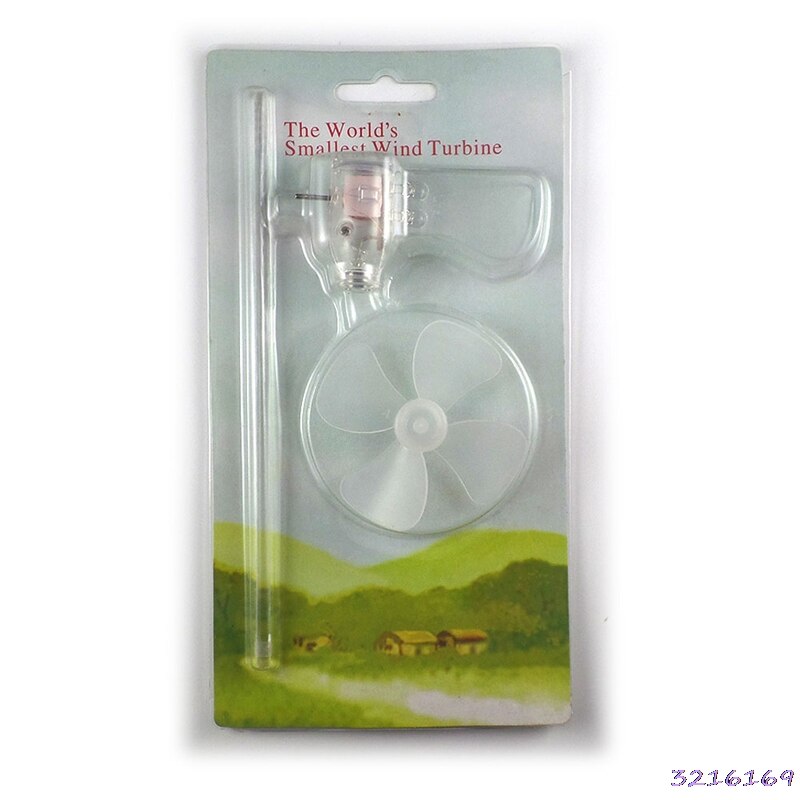 Smallest Mini Wind Turbines Generator LED Teaching Tools Sample Model