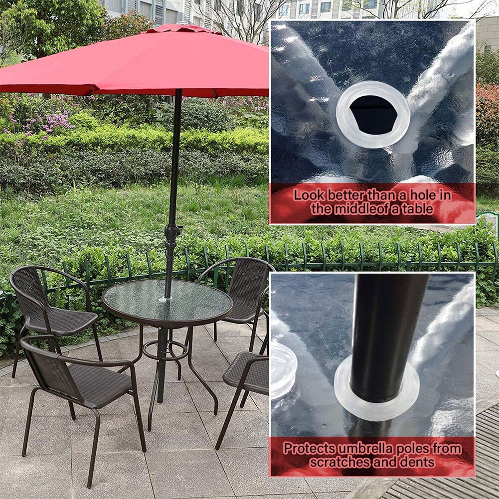 glass patio table umbrella hole plug Maitys 4 Pieces Silicone Ring and Cap Set for Outdoors Patio Table Deck Yard, 2 Inch (Clear) : Patio, Lawn & Garden The umbrella hole ring prevents the patio umbrella from swaying Jetec 2 Inch Patio Table