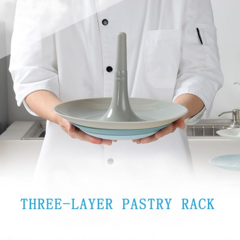 3-Tier Plastic Cake Stand Fruit Dessert Pastry Display Holder Serving Plate Platter For Party Wedding Home Decor