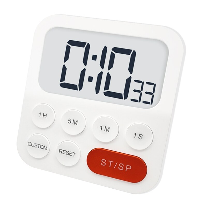 Kitchen Magnetic Clock Timer Large Screen Digital Display Countdown Loud Time