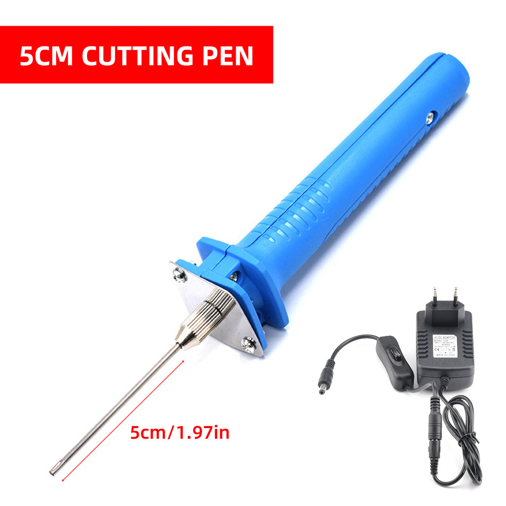 Foam Cutter Pen Electric Foam Polystyrene Cutting Machine Portable Styrofoam Cutter DIY Cutting Tools Film Cutting 15W 110V-240V: Light Grey