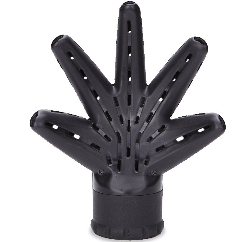Hand Shape Plastic Hair Diffuser Hairdressing Salon Hairstyling Dryer Accessories For Curly Hair: Black