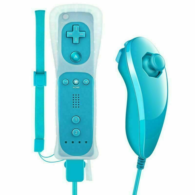 Built-in Motion Plus wireless remote gamepad controller for Nintendo Wii Nunchuck suitable for Wii remote control joystick