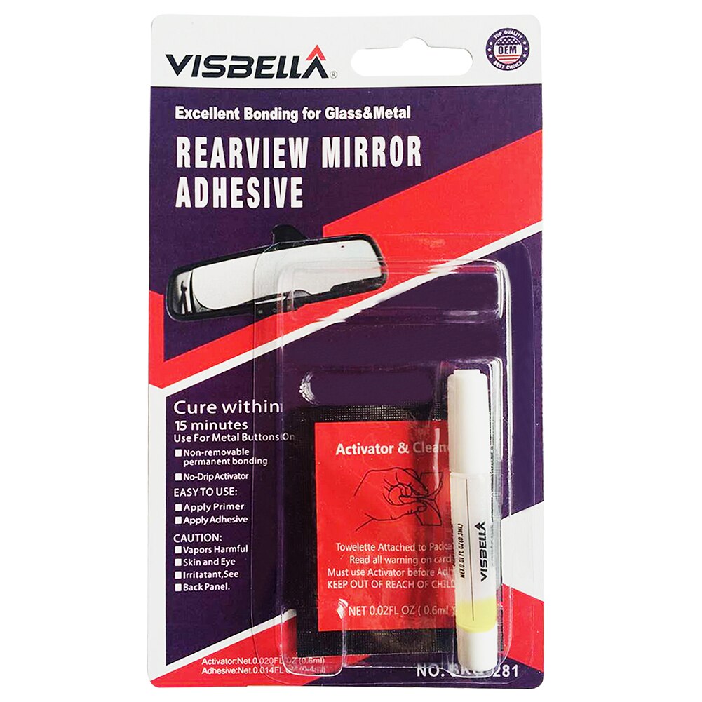 Car Rearview Mirror Adhesive Strength Permanent Rearview Mirror Adhesive Glue For Car DIY Repair Accessories