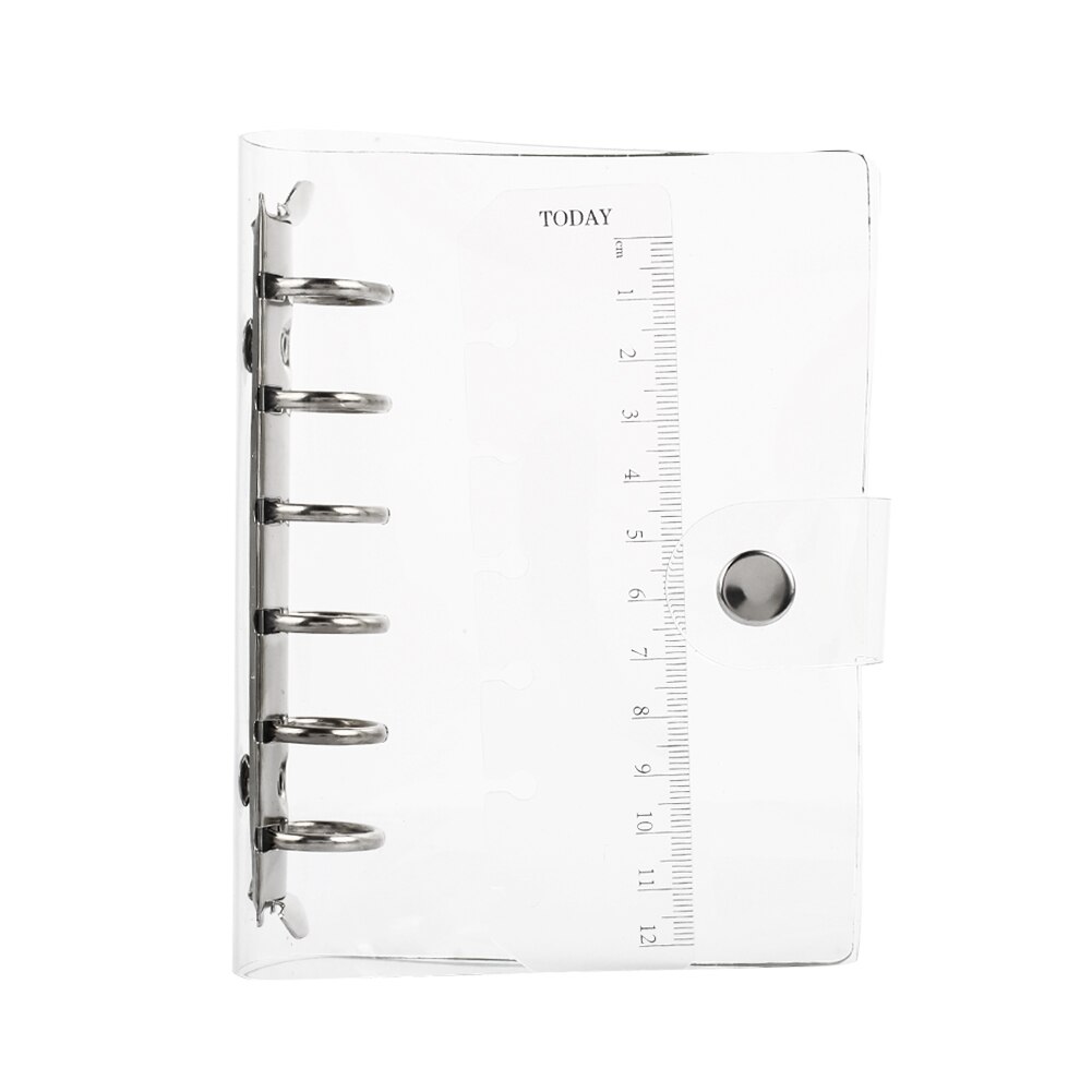 Hoja suelta A5/A6/A7 carpeta de anillas diario cubierta de cuaderno económico estudio impermeable proteger conveniente escuela barata: A7