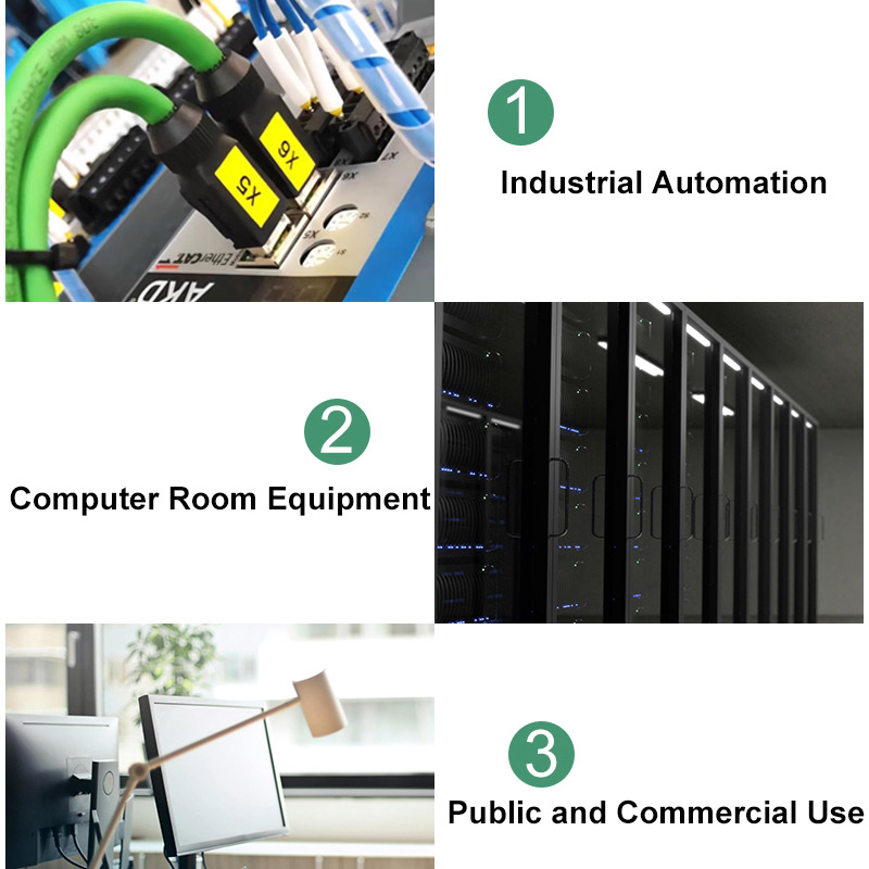 CAT6A Industrial Network Cable Servo High Flexible Profinet Gigabit EtherCAT Double Shield Router Cable Anti-interference