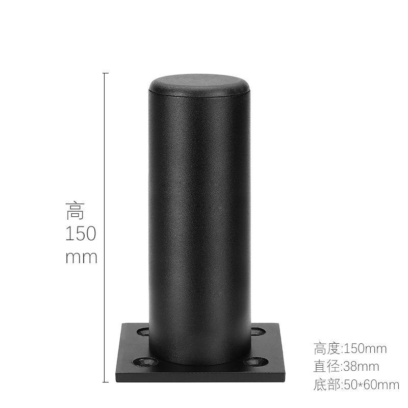 Furniture Table Legs Metal Leg High grade Aluminium Alloy Cabinet Foot Bathroom Tea Sofa All Straight Tube Ball: Ivory