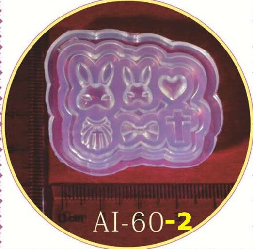 3D sculpture Silicone moule ongles estampage camélia/coquille/nœud papillon/étoile motif bricolage UV Gel acrylique cristal ongles modèle AI 12 Style: AI-60-2