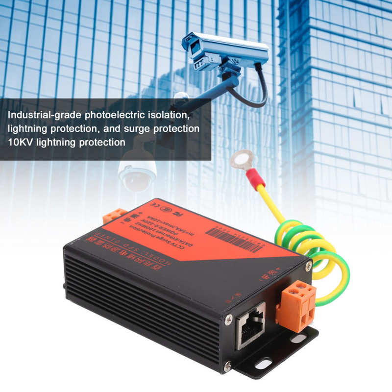 Parafoudre Ethernet RJ45, 10kv, système de surveillance, suppresseur de foudre, pour la sécurité, en utilisant un protecteur de tonnerre