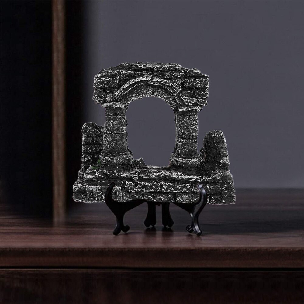 Aquariumdecoratie grotviskom simulatie romeinse zuildecoratie harsviskom