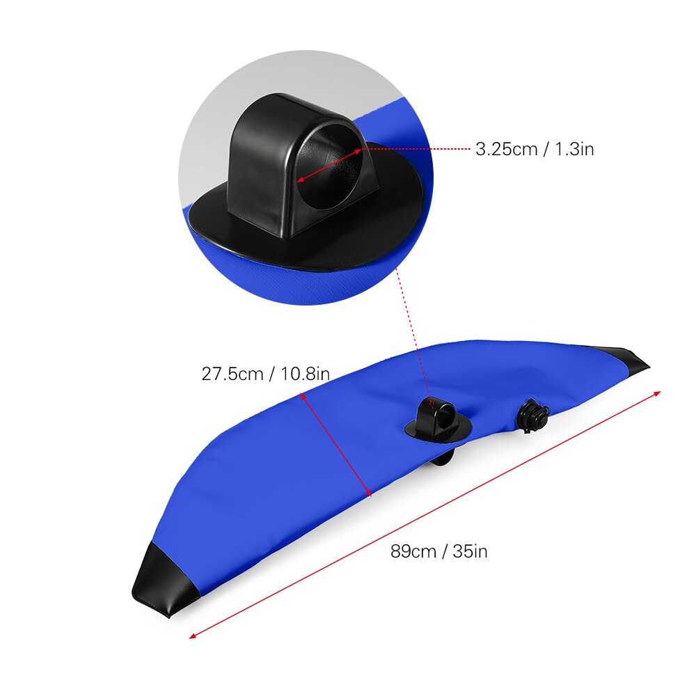Kayak PVC inflable Outrigger Canoa Kayak pesca barco de pie flotador sistema estabilizador surf equipo pesca accesorios