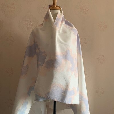 Tie-dyed cotton twill printed garment fabric: 2