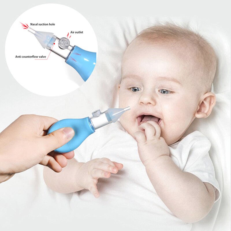 Silicone Baby Veiligheid Neus Stofzuiger Zuig Kinderen Neuszuiger Baby Care Antibackflow Vacuüm Sucker