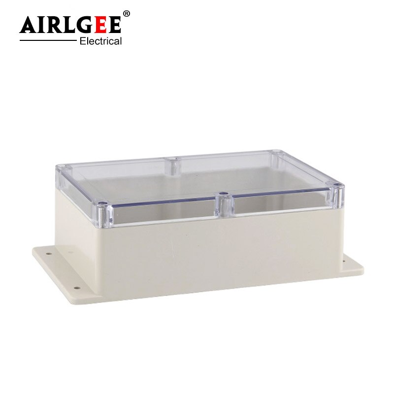230 * 150 * 87mm Ip65 ABS PC industrial cable fiber junction box outdoor waterproof large transparent cover