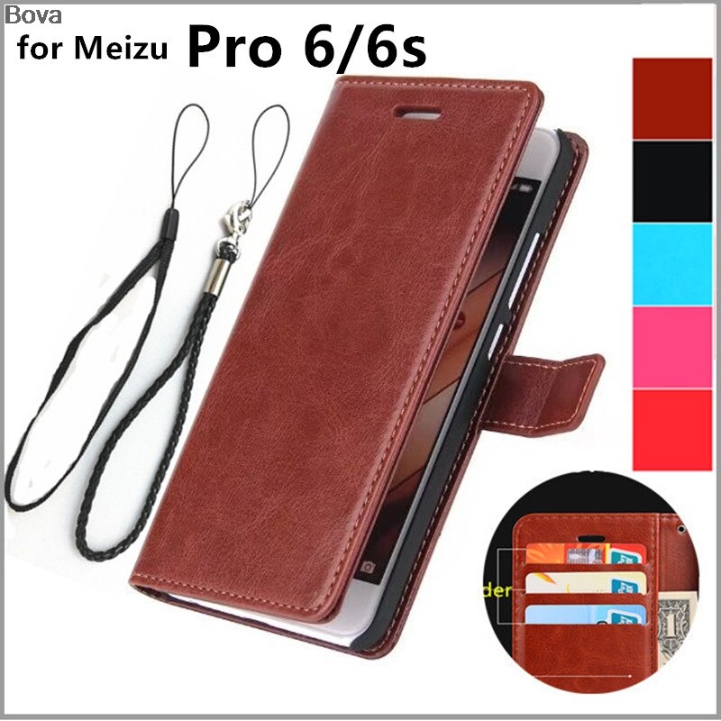 card holder cover case for MEIZU Pro 6 Pu leather phone case wallet Case flip cover Holster for Meizu Pro 6s 5.2-inch