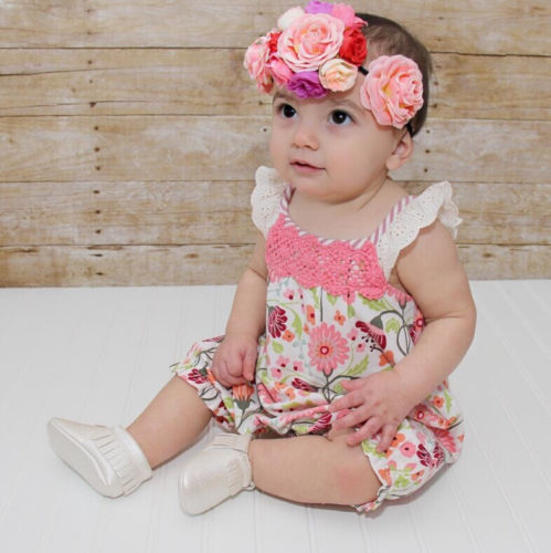 Infant Toddlers Girl Floral Romper Jumpsuit Summer Clothes Outfit Playsuit clothing for children