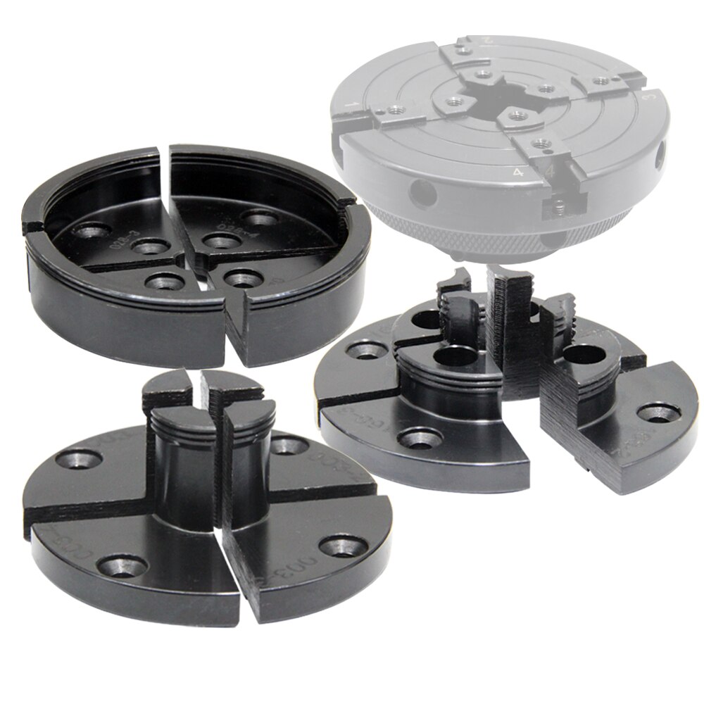 Woodworking Lathe Chuck Wood Spin Chuck Self-centering Linkage Bevel Gear Chuck Round Claw 4 Four-jaw Chuck