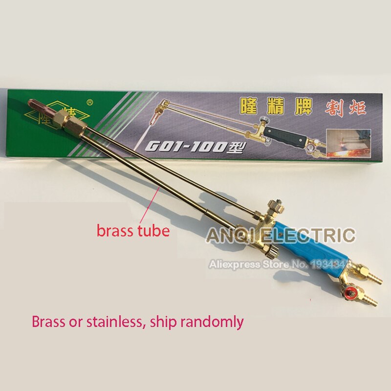 G01-100 oxygen acetylene propane ejection type straight head gas LPG cutting torch with a nozzle