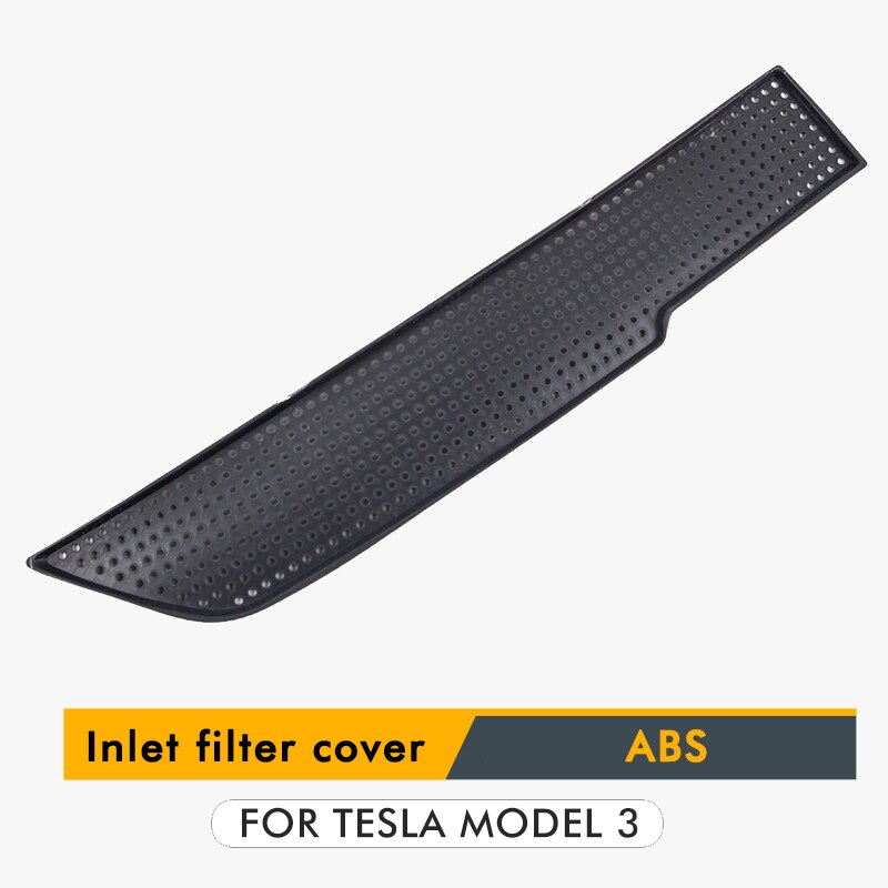 For Tesla Model 3 Air Conditioning Air Inlet Protective Cover Car Air Flow Vent Filter Cover Car Accessories: inlet filter cover