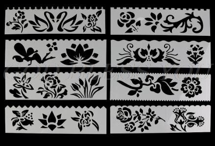 8 Stks/set Kids Plastic Tekening Sjabloon Heersers Stencils Diy Schilderen Diy Maken School Supply Gereedschap Craft: 3