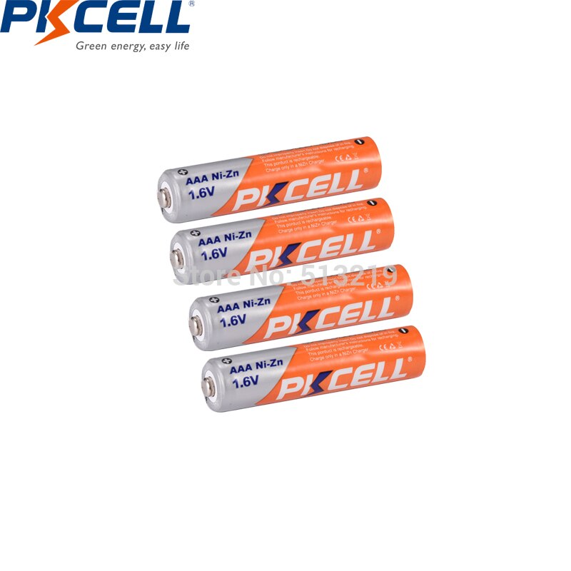 4Pcs Pkcell Aaa 900mWh Batterij 1.6V Ni-Zn Aaa Oplaadbare Batterijen Aaa En 1 Stuks Aa/ aaa Batterij Doos Gevallen Voor Zaklamp Speelgoed