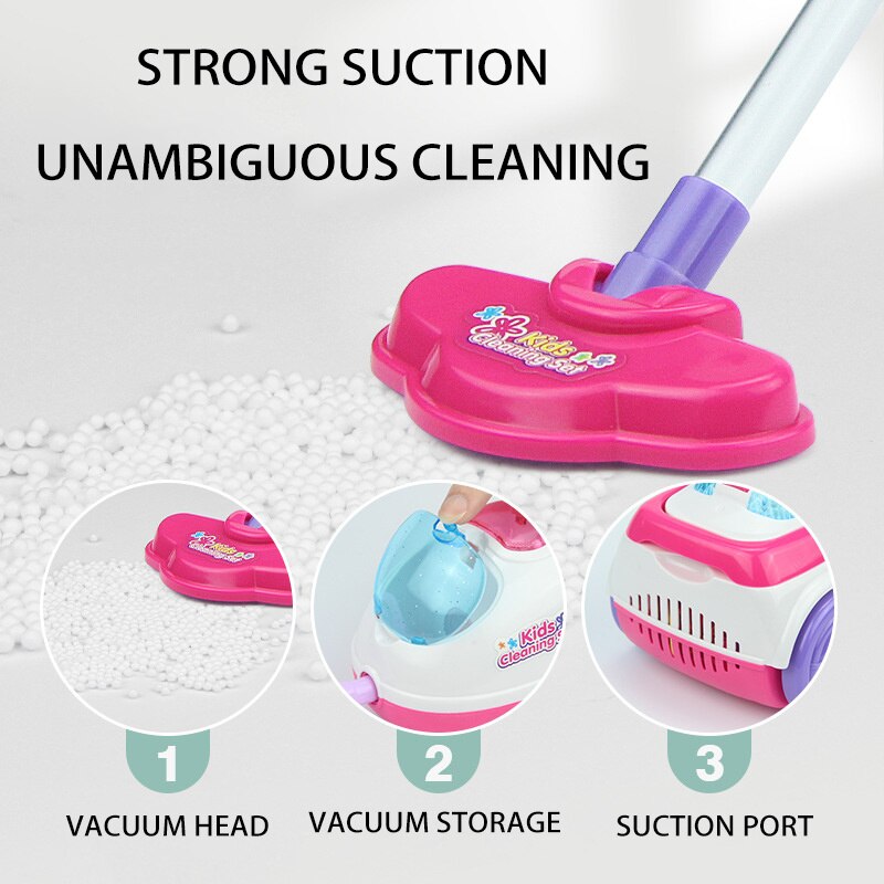 Kinderen Mini Stofzuiger Simulatie Opladen Huishoudelijk Dust Catcher Educatief Meubels Speelgoed Speelhuis Cleaning Tools Set