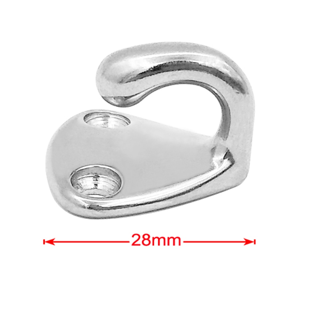 1pcs Marine Grade Stainless Steel Boat Hook Coat and Hat Hook Wall Mount Boat Accessories Marine