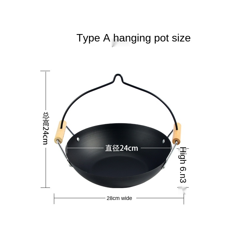 Tableware Special Dish Iron Stewed Pot Set Restaurant Hotel Hanging Pot Commercial Solid Alcohol Heating Furnace: w