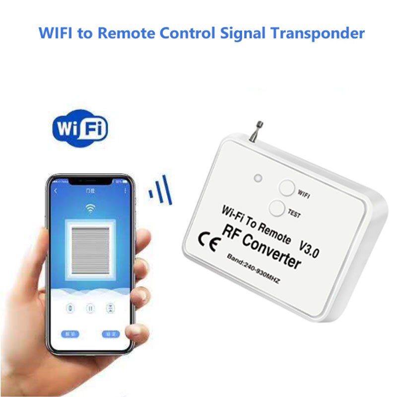 Garage RF WIFI Converter V3.0 Gate Curtain IoT Rem... – Grandado
