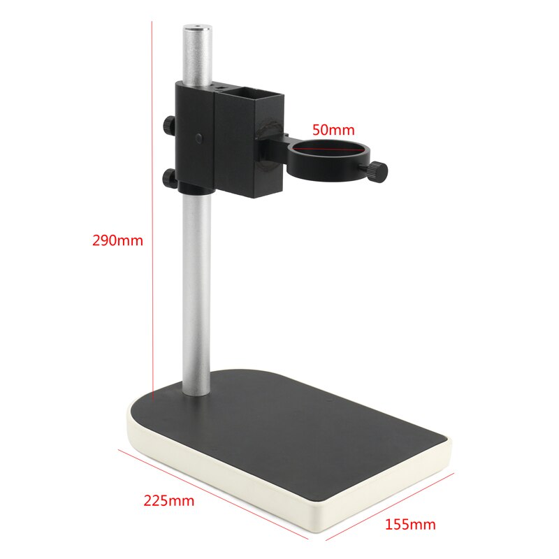 40mm Large Adjsutable Stereo Digital Industry Lab Microscope Lens Table Stand Dual Ring Holder