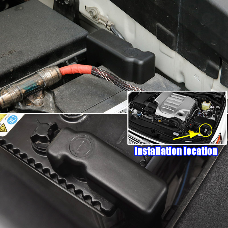 Batteri anode negativ elektrode pol pol terminal beskyttelse deksel til toyota fortuner  sw4 innova crysta hilux