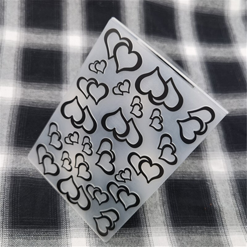 Heart message print DIY Plastic Embossing Folders for DIY Scrapbooking Paper Craft/Card Making Decoration Supplies