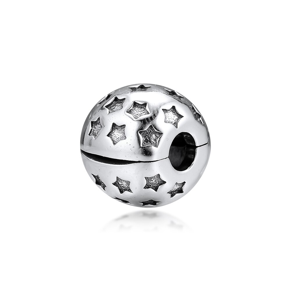 CKK berloque 925 Sterling Silver Star Clip Charms Beads Fits Original Bracelets Charm Silver 925 Jewelry