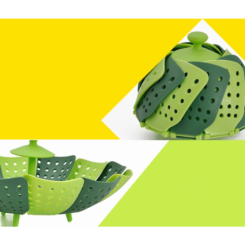 Cabilock Dampfeinsatz Für Küche - Praktischer Edelstahl-Dämpfer Für Gemüse, Dim Sum & Meeresfrüchte | 21cm